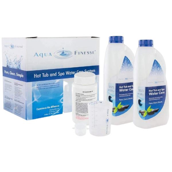 Eckschlager GmbH, Whirlpool, Whirlpool Pflege, Pflegemittel, Aqua Finesse Watercaresystem, Schauraum in Elsbethen, Whirlpool Set, Chlortabletten, Dispender, Messtasse