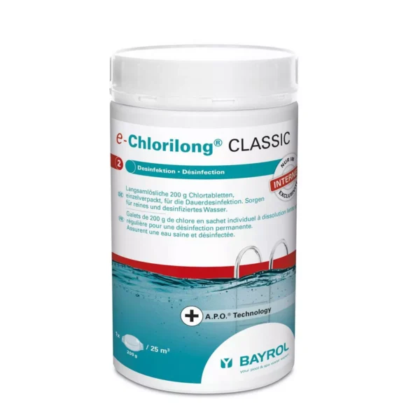 Chlorilong® CLASSIC  ist die ideale Lösung für die Dauerdesinfektion Ihres Pools. Poolbau Eckschlager Elsbethen SAlzburg Poolpflege