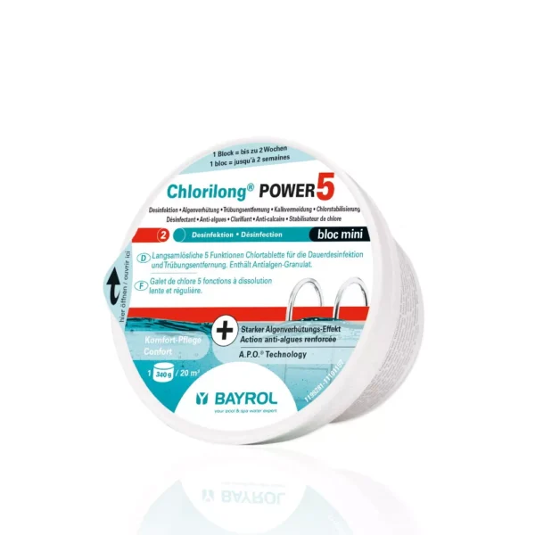 Chlorilong Power 5 bloc mini, Wasseraufbereitung , Poolbau Eckschlager, Salzburg, Desinfektion, Chlortablette